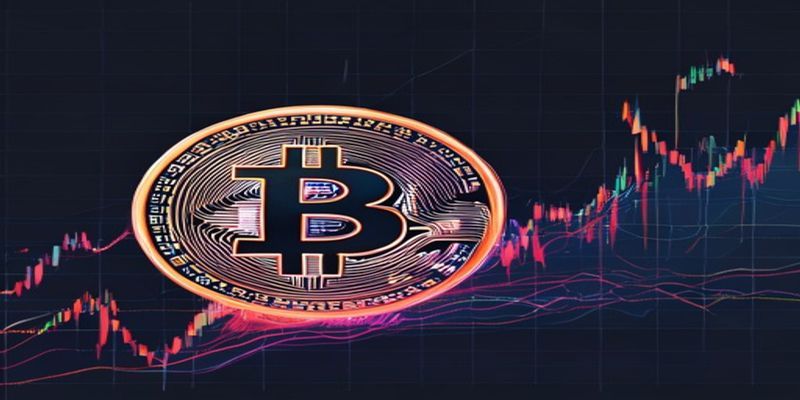 line chart showing Bitcoin perpetual futures volume spike during a price breakout